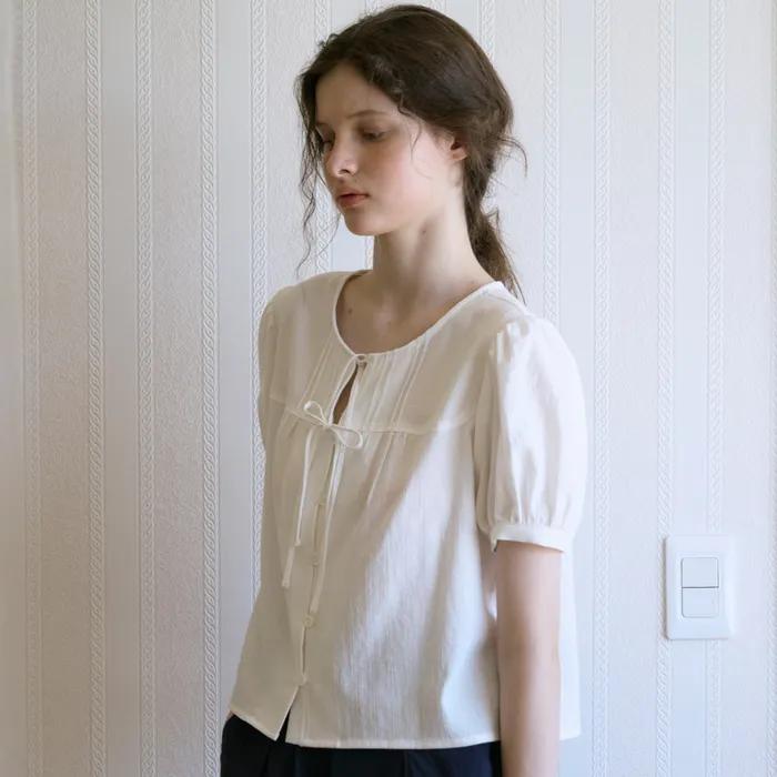 [29CM 단독] 세이지 요크 블라우스_Ivory