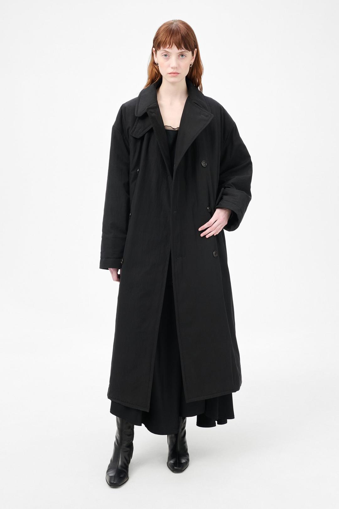 Duvet Trench Black Tide Cotton Nylon