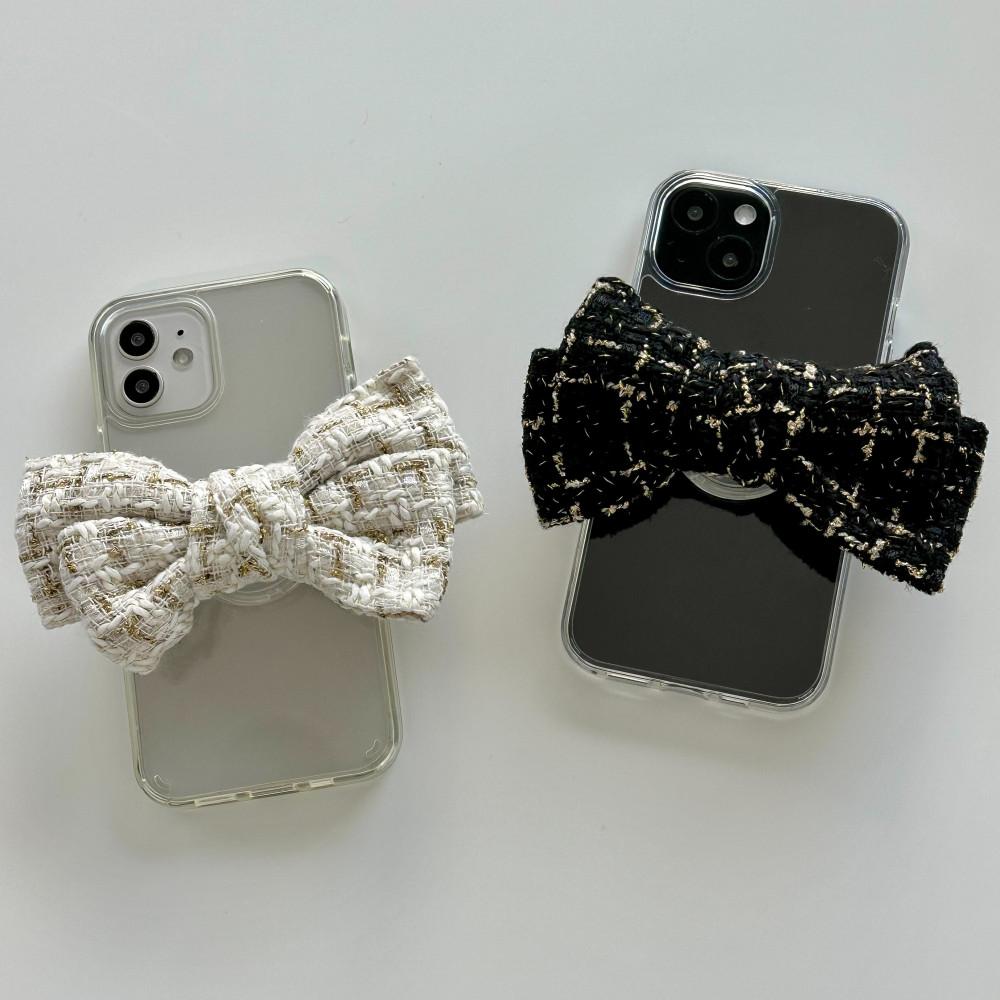 트위드 리본 스마트톡 왕리본 빅리본 (2color)