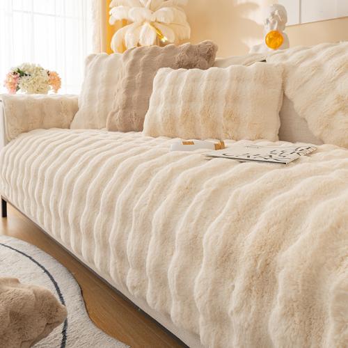 세아마켓 토끼털 쇼파 패드 부드러운 따뜻한 겨울 극세사 퍼 소파커버 세아마켓