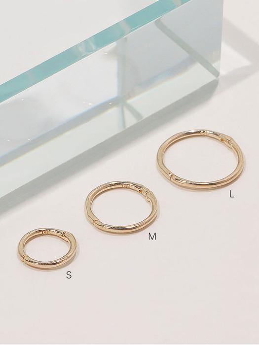 에센셜 링 귀걸이 (S,M,L / 14k gold)