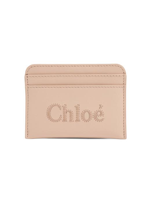 [끌로에] 25FW 로고 자수 카드지갑 시멘트핑크 CHC23SP868I10 6J5