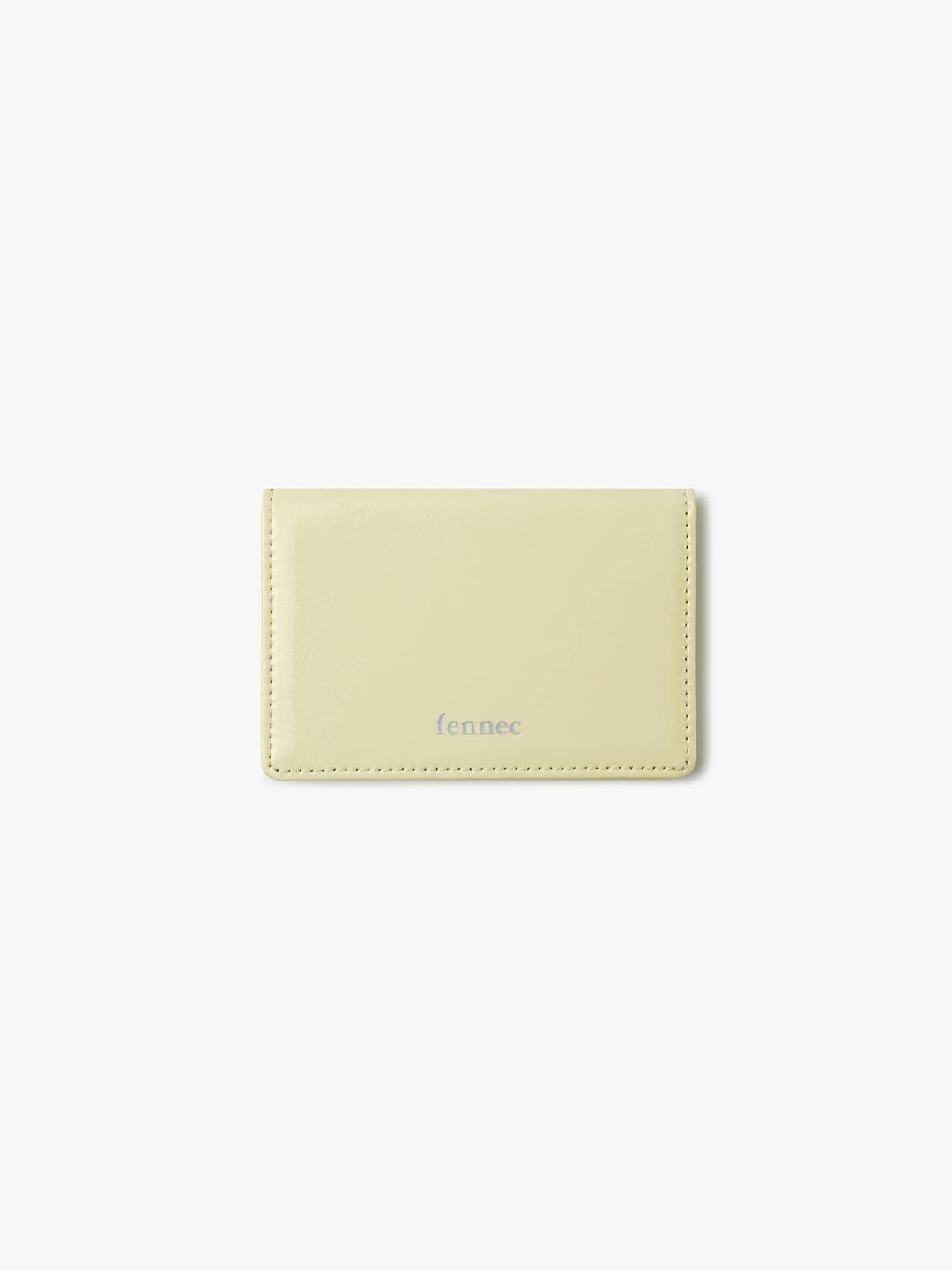 CRINKLE SOFT CARD CASE - LEMON SORBET