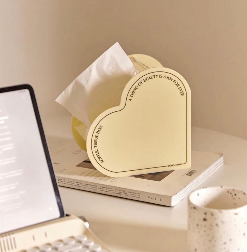 오렌지베케이션 Heart shape Tissu Box 하트휴지케이스