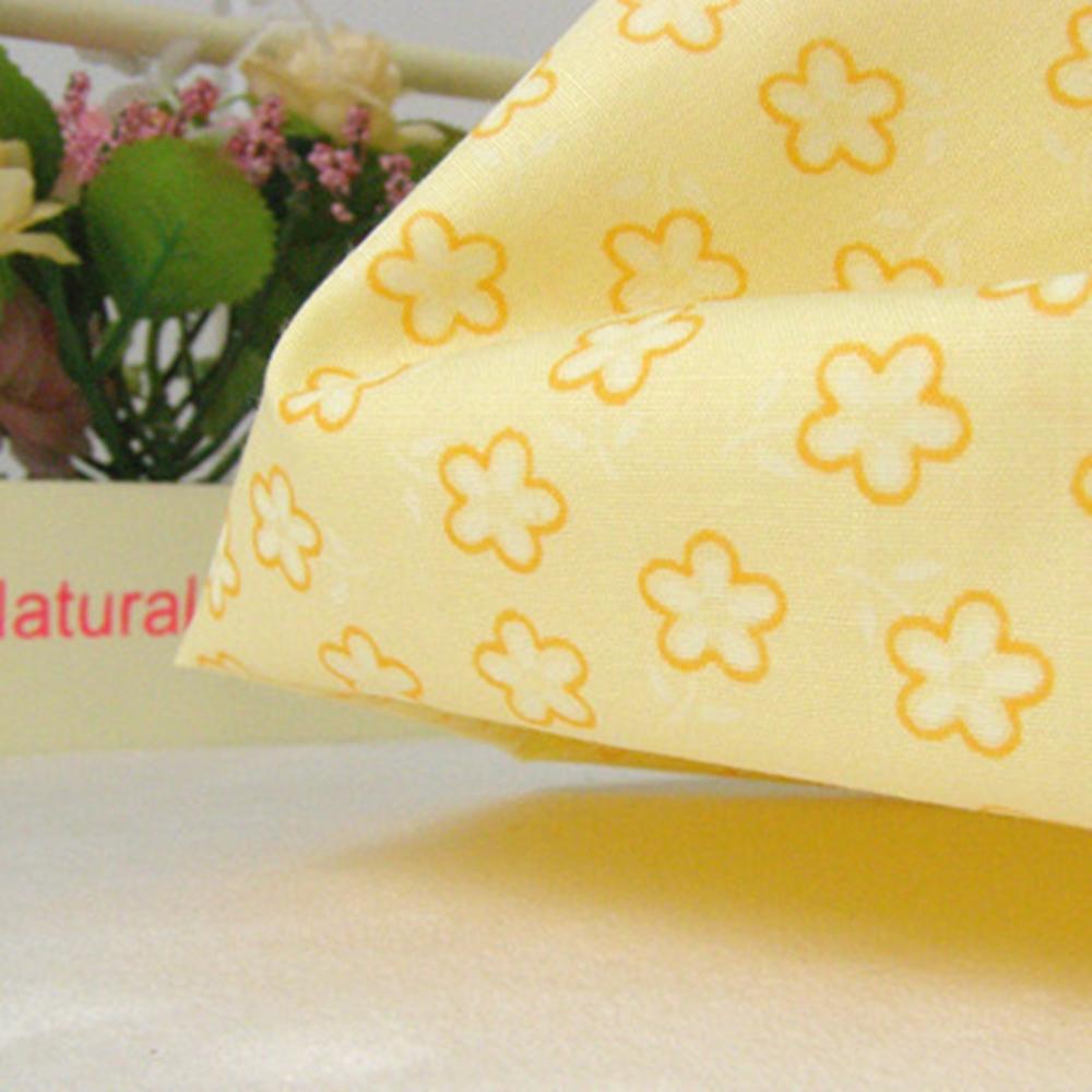 원단마트 면혼방원단 염색꽃 노랑 2113