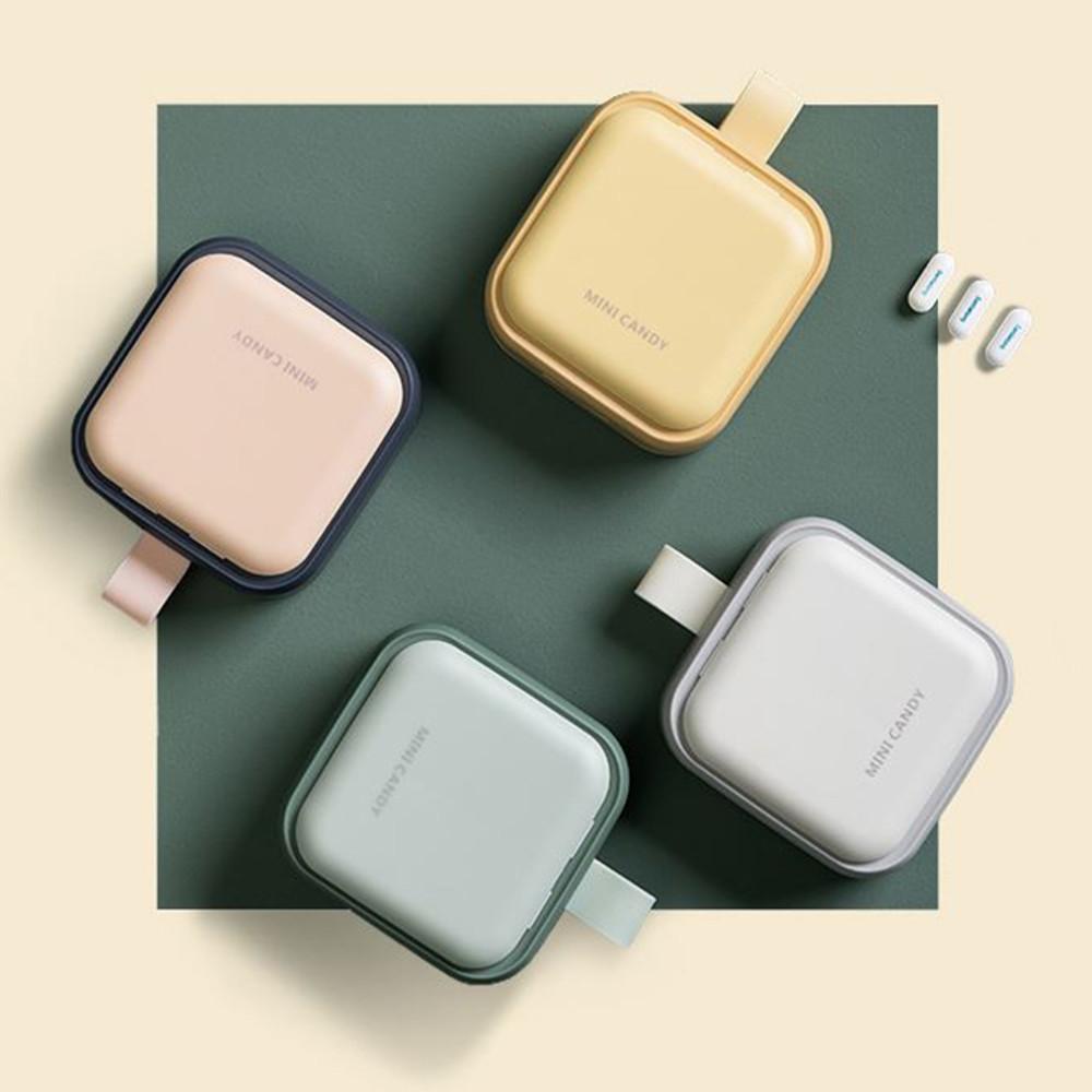 파스텔 밀폐 휴대용 약통 비타민 케이스 밀봉 여행용 수납 알약통