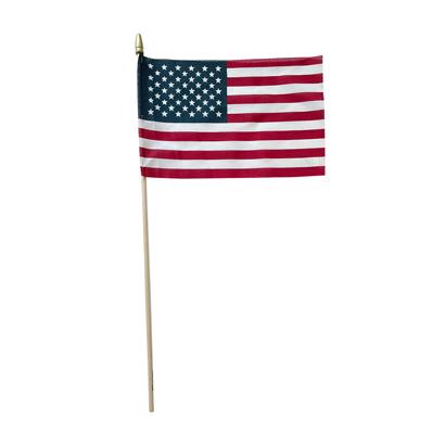 U.S.A. Flag wooden stick M