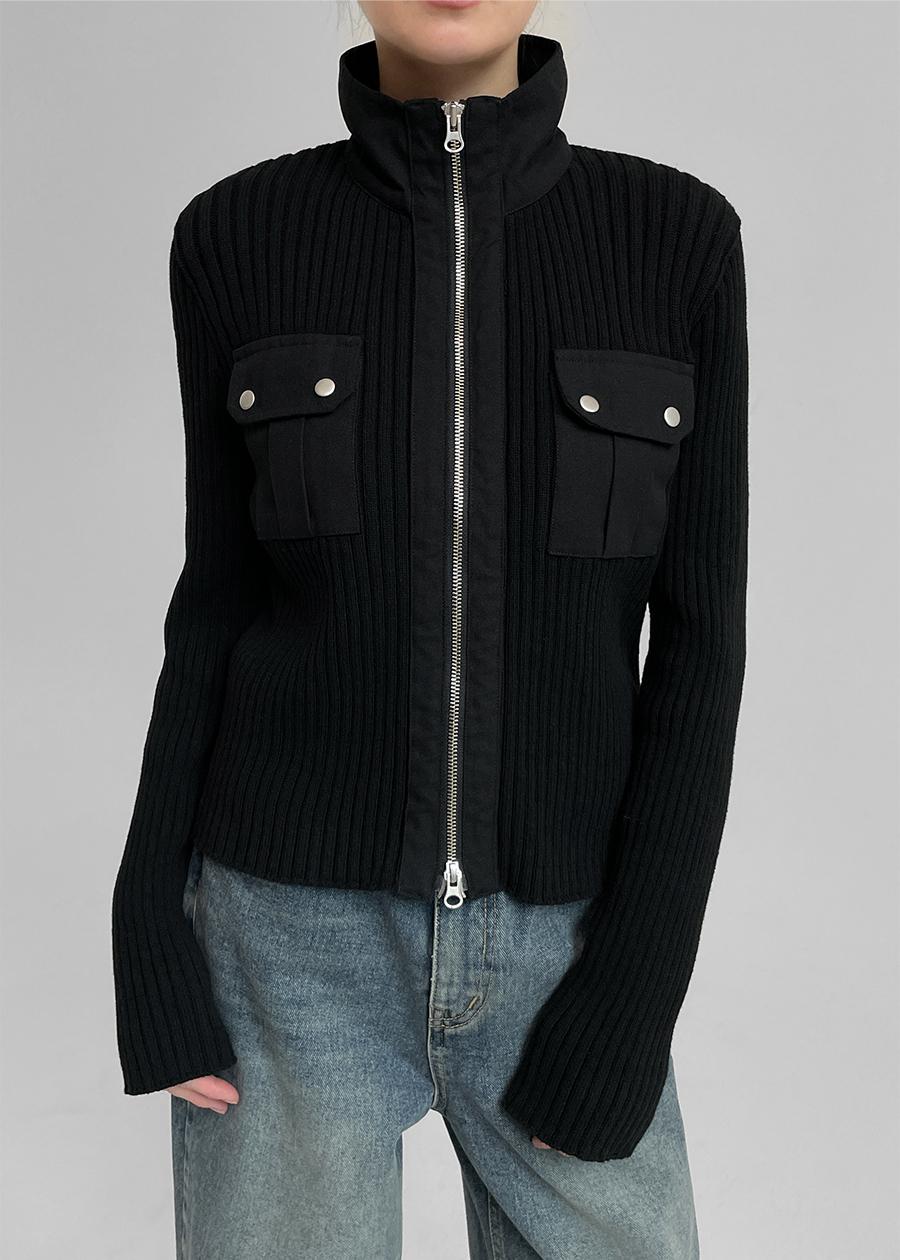 블랙업 [MADE] 제피톤 니트 자켓