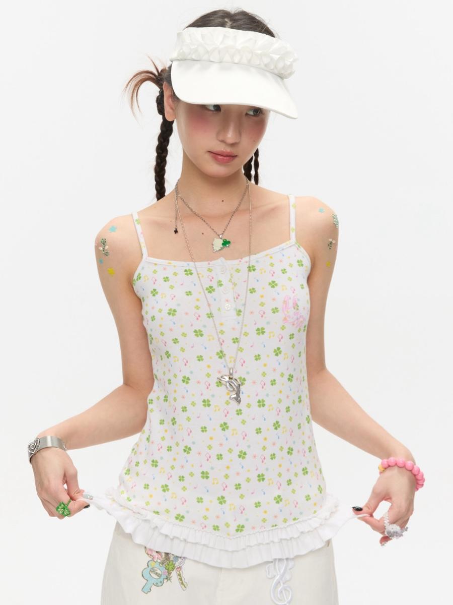 [PRE-ORDER 10% SALE] BETWEENAND Ruffle Skirt Camisole (2color)
