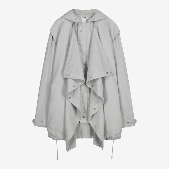Draped Field Parka / Grey