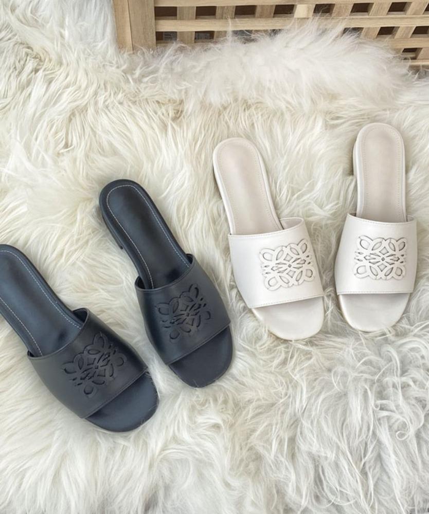 딘레키 토오픈 가죽 오피스 슬리퍼 2.5cm