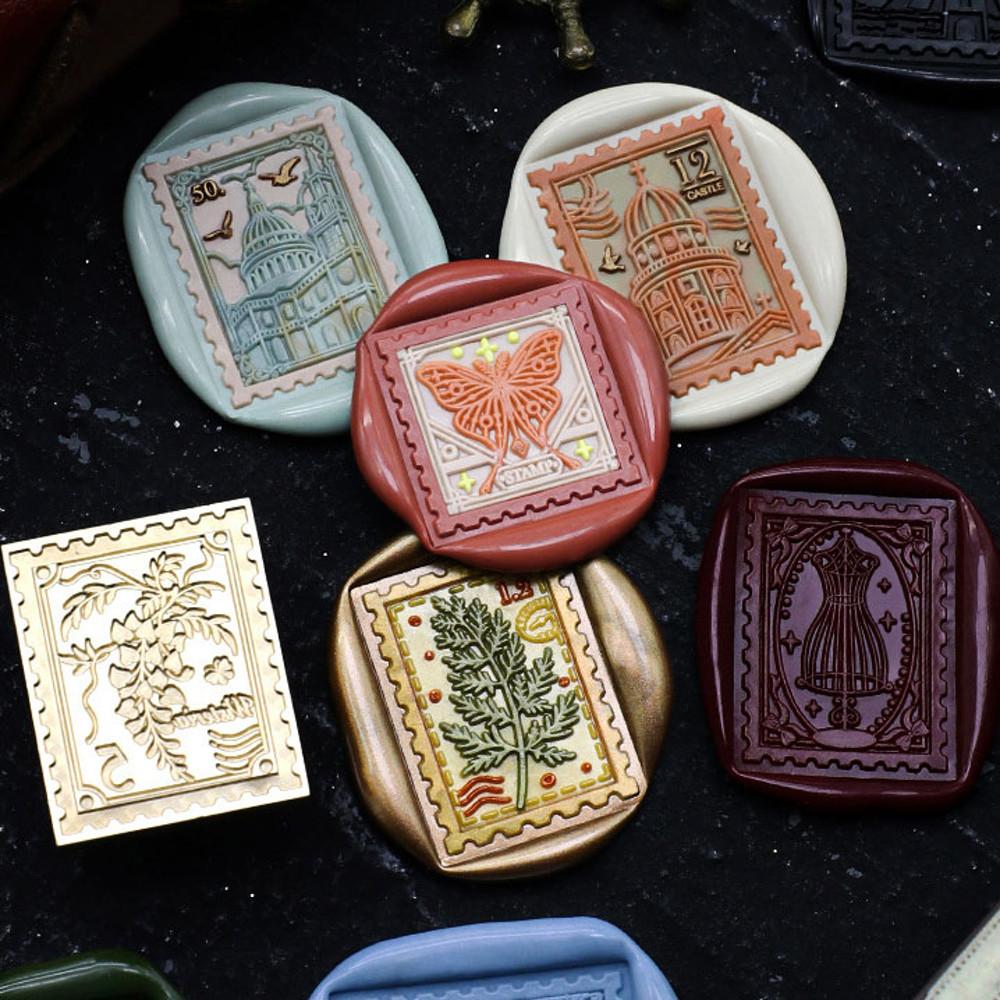 에이플렉스 실링왁스 스탬프 유럽 여행 우표 인장 네덜란드의 튤립