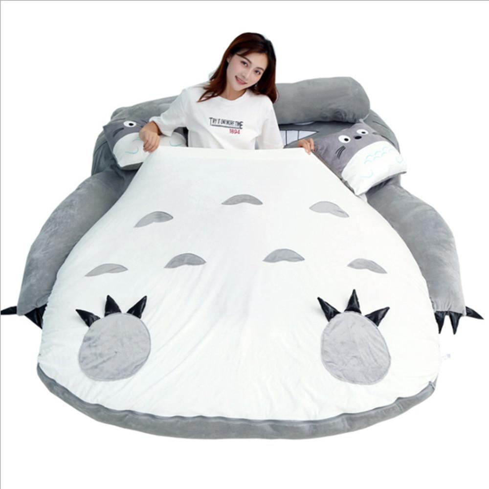 토토로 캐릭터침대 침낭 부들부들 푹신한 미니 싱글침대 KL440 0.8x1.3m