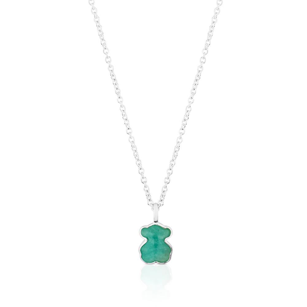 TOUS 실버 뉴 컬러 네크리스 위드 아마조나이트 / Silver New Color Necklace with Amazonite / 목걸이 / 615434510