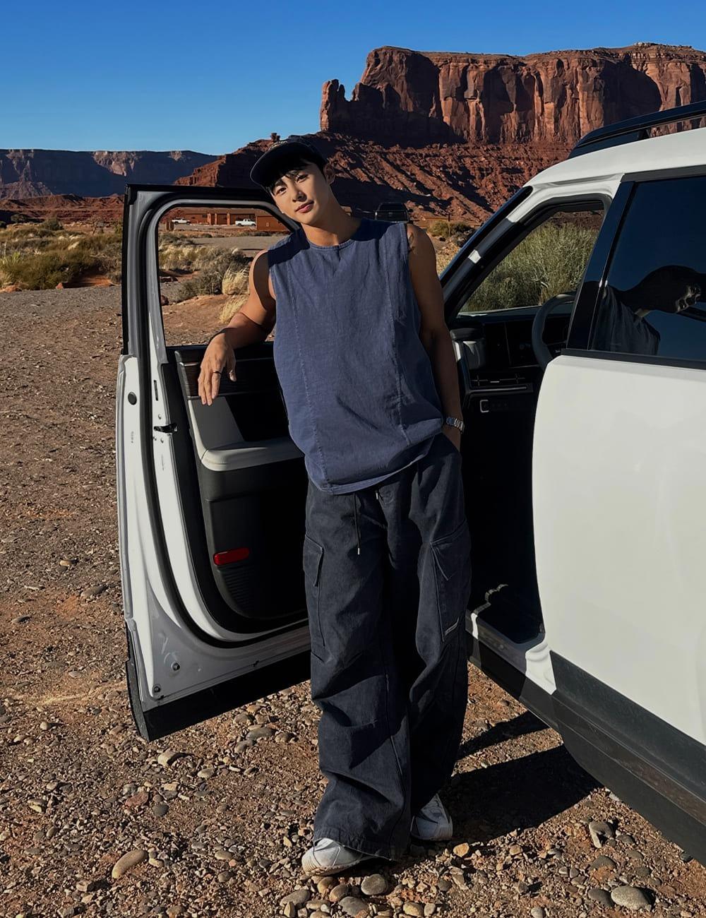 솔트 피그먼트 절개 나시(3color)