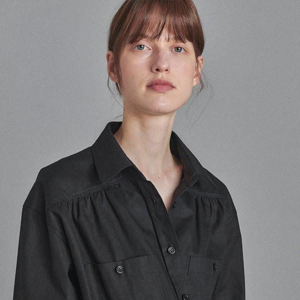 Daisies Oxford Shirts (Black)