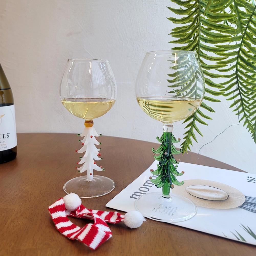 크리스마스 트리 와인잔 고블렛잔 파티 집들이 연말 선물