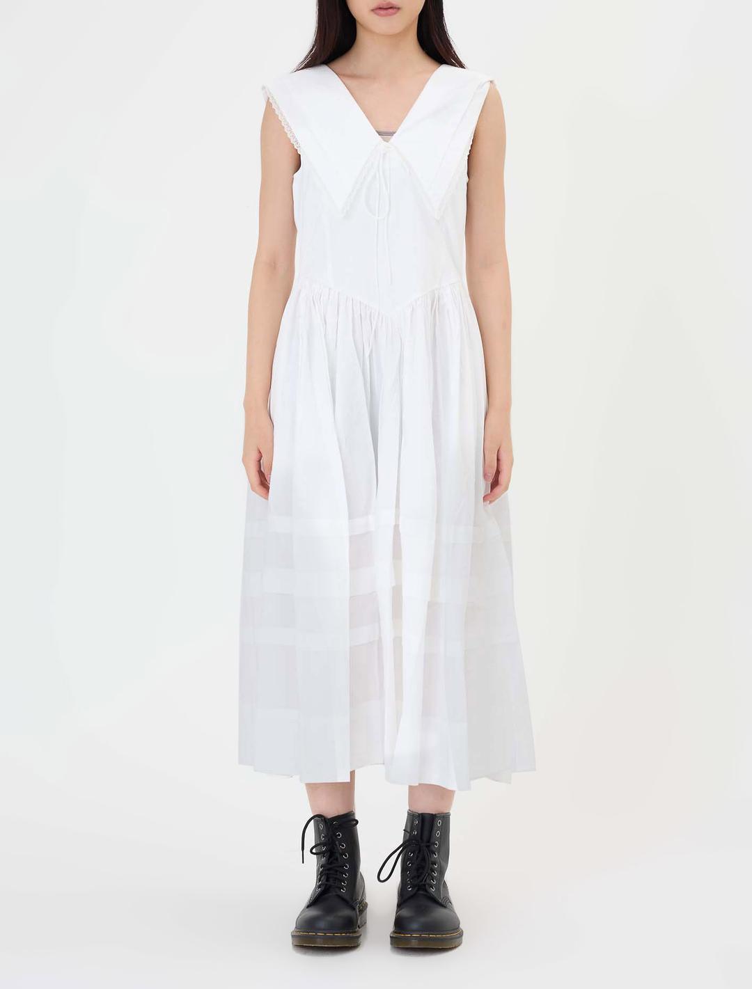 24FW 샌디 리앙 오파 드레스 화이트 - empty