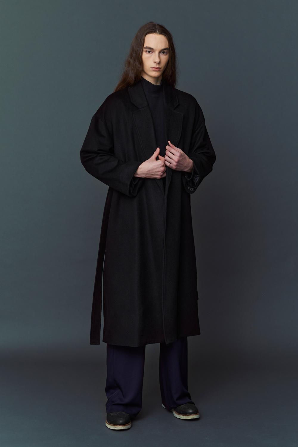 [LAST]WOOL ROBE COAT_Black