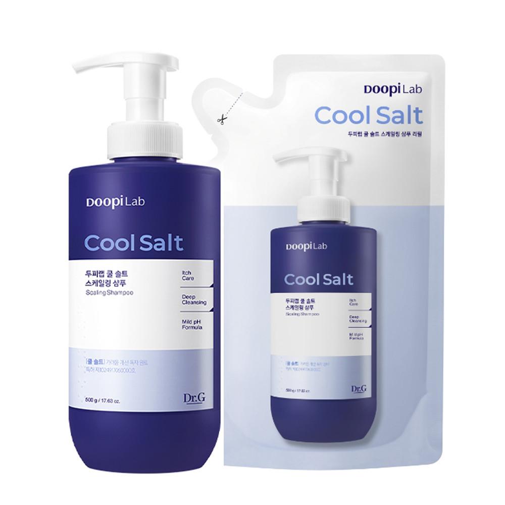 닥터지 두피랩 쿨 솔트 스케일링 샴푸 500g+리필500g