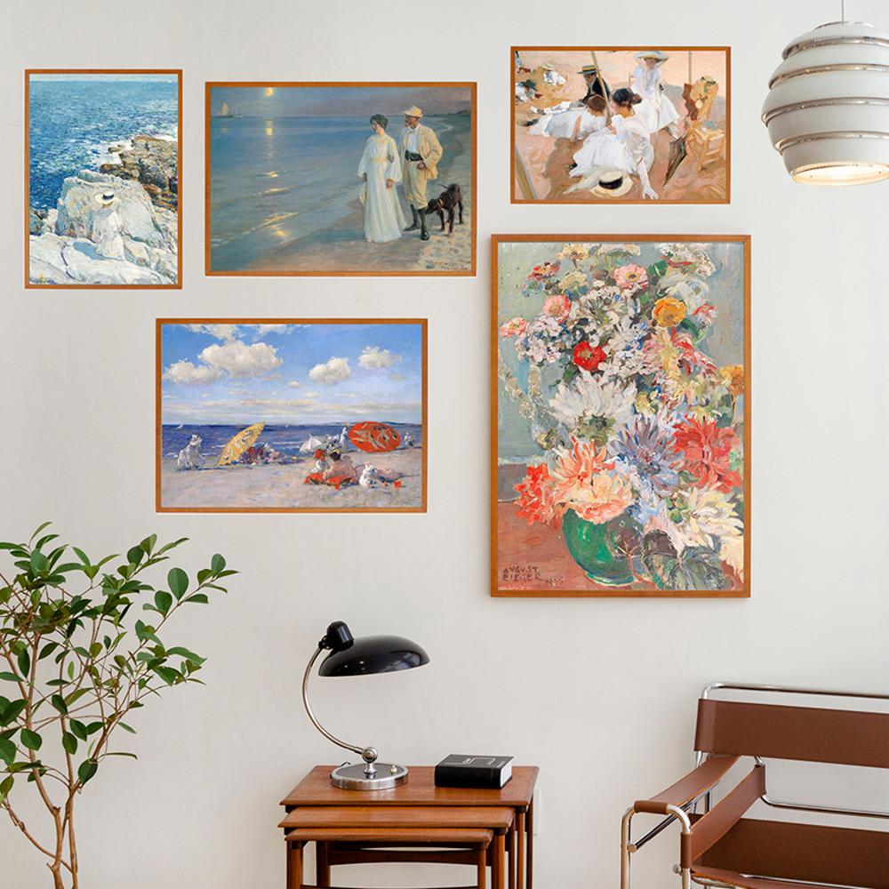 썸머 브리즈 여름 감성 바다 풍경 명화 인테리어 액자 포스터 50종