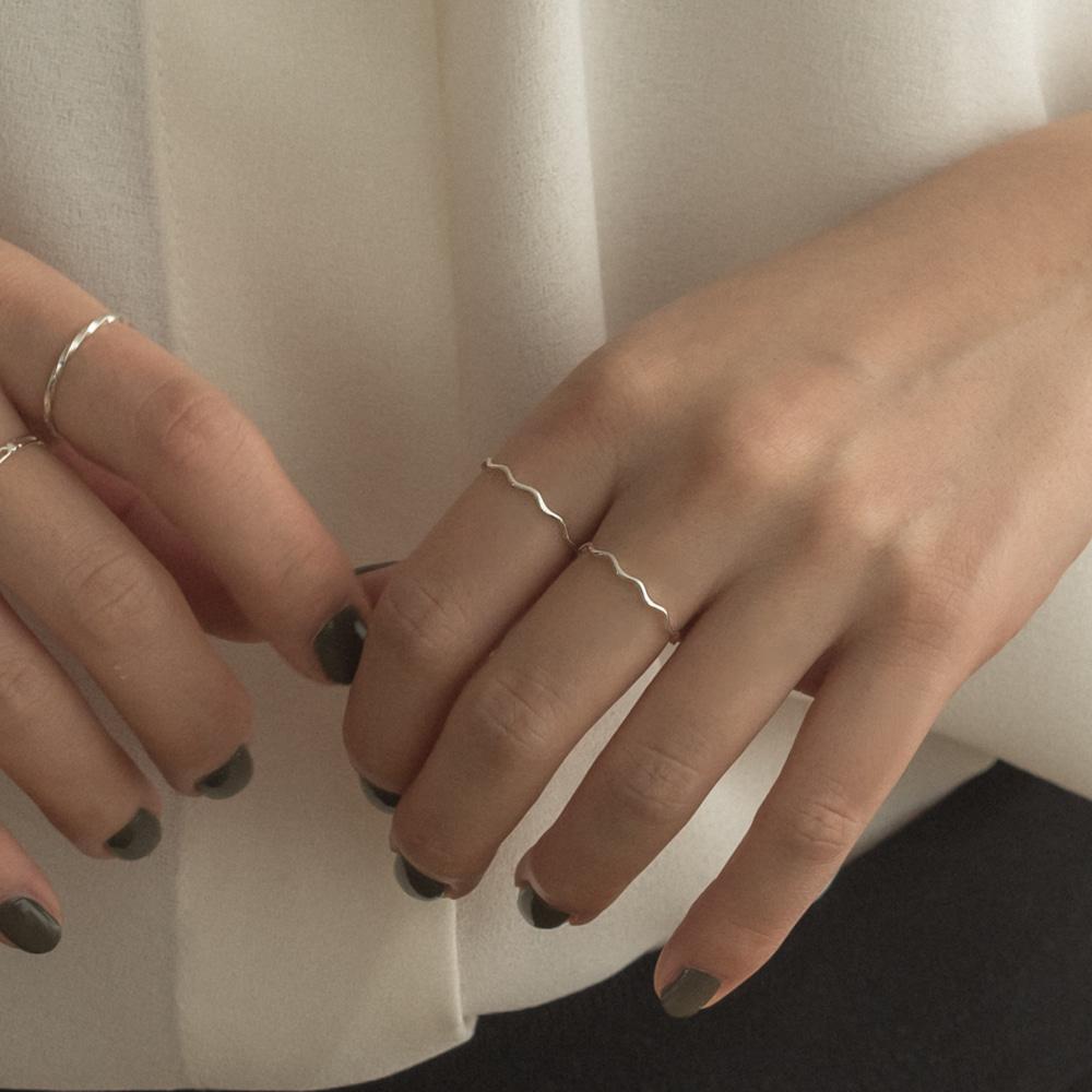 물결 실버925 실반지