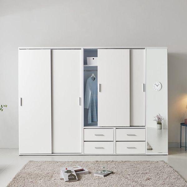 데이나 E0등급 1200 1600 서랍 전신거울  슬라이딩옷장