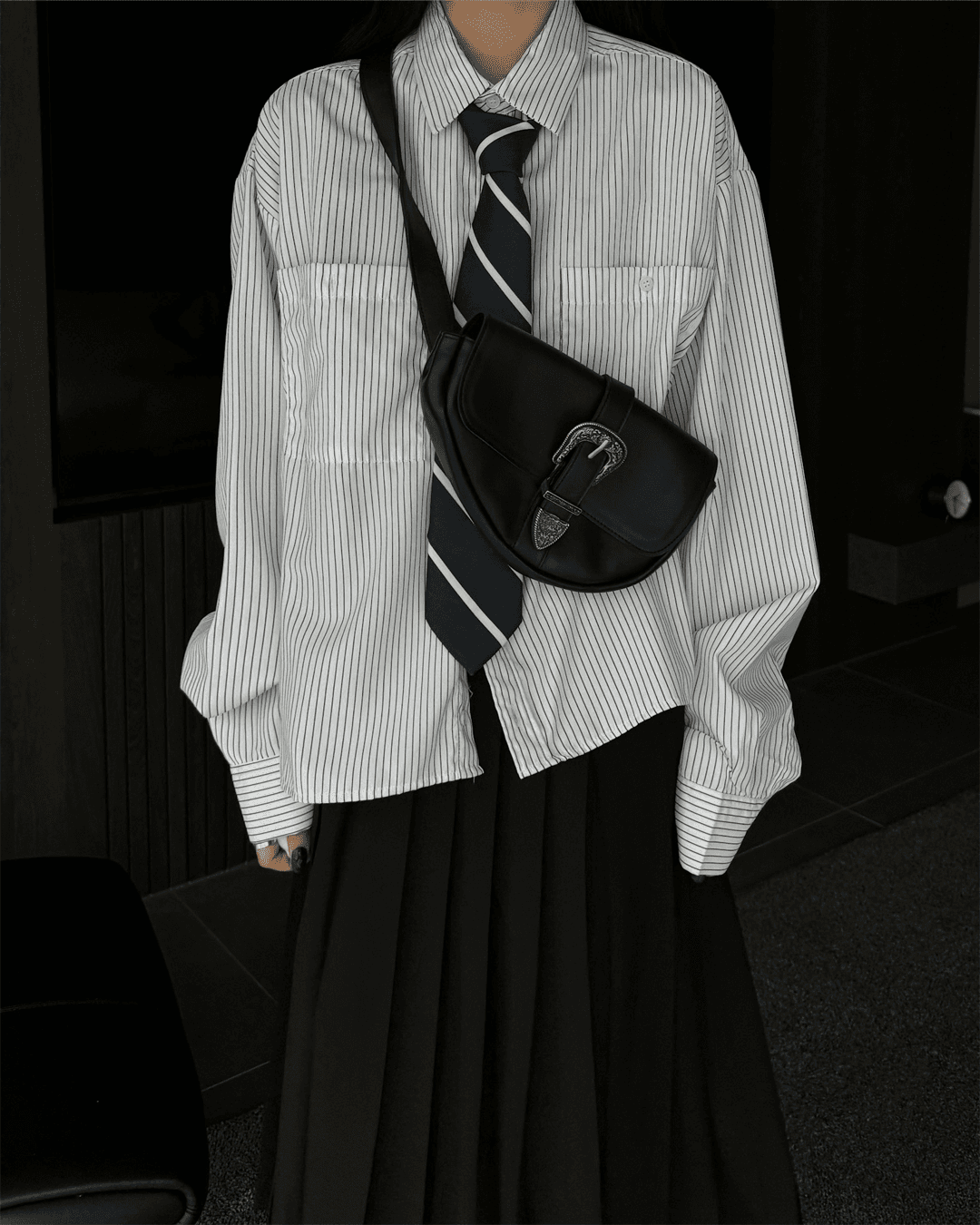 Striped crop shirts (Unisex)