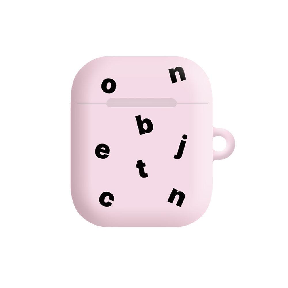 [에어팟/에어팟프로 케이스] logo pattern pink