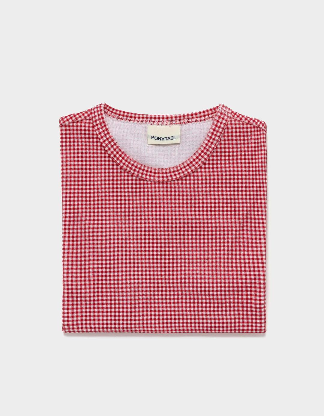 Lola Check T-shirt (RED)
