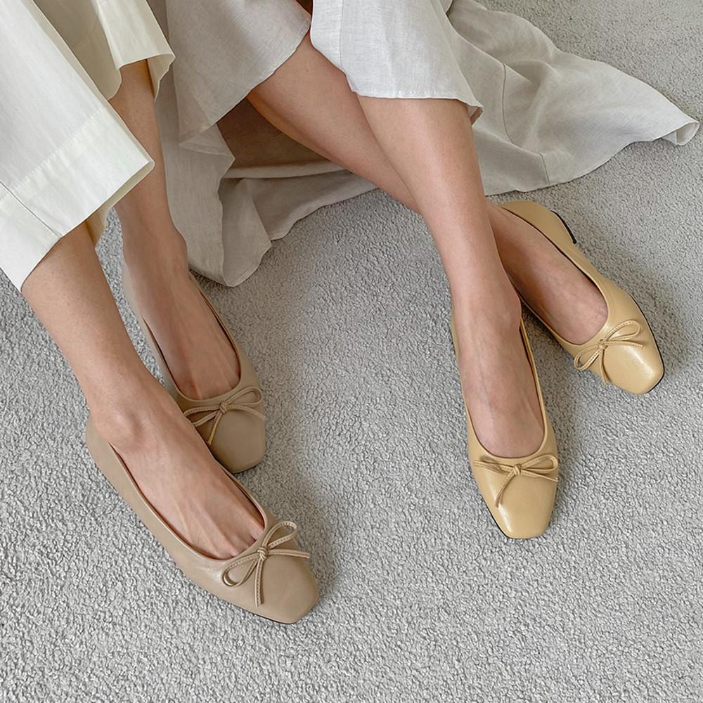 [사뿐 올데이] 로일린 리본 플랫슈즈 (1.5cm)