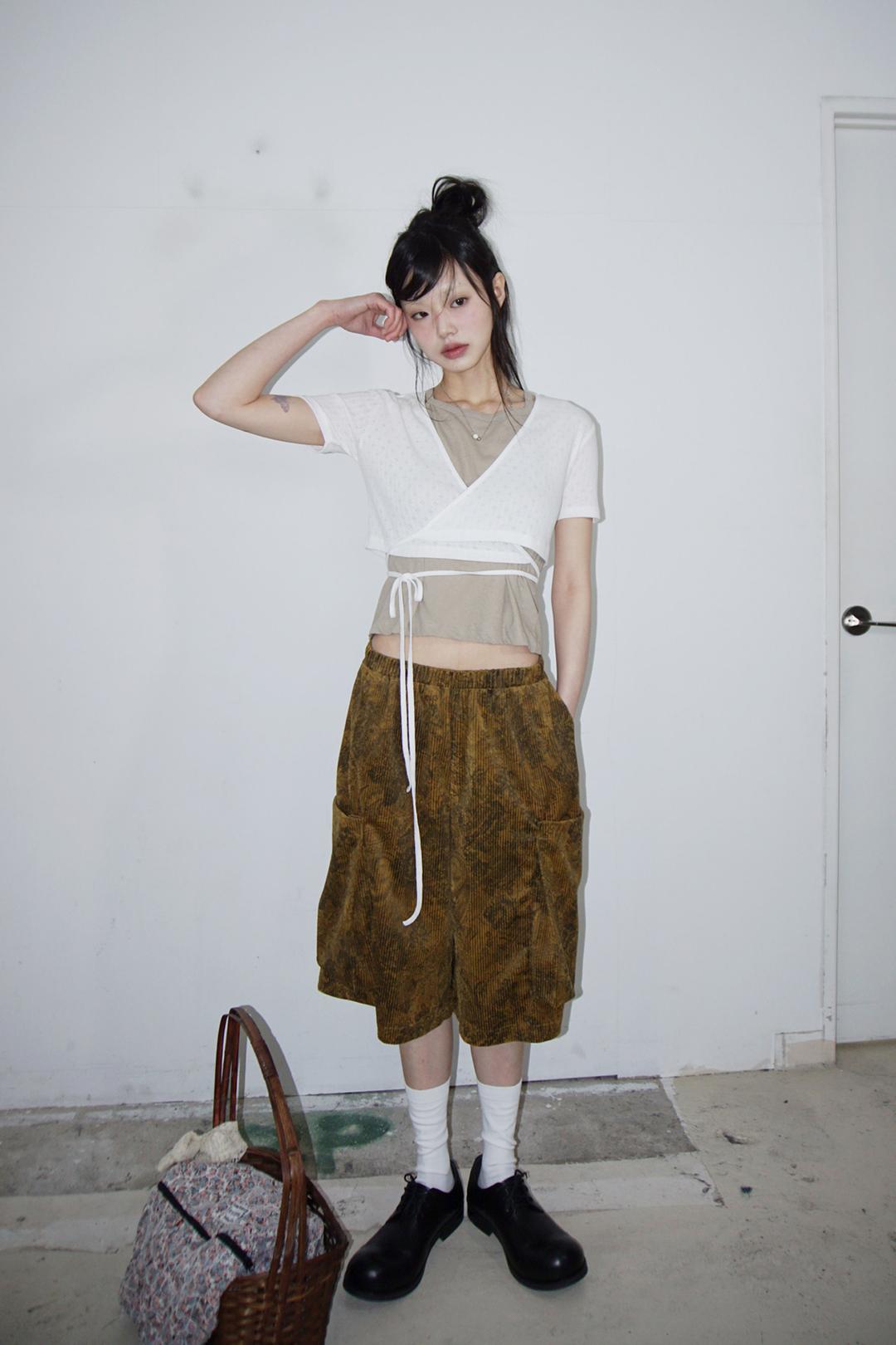 [9.hope] RECYCLE 랩 볼레로 (white)