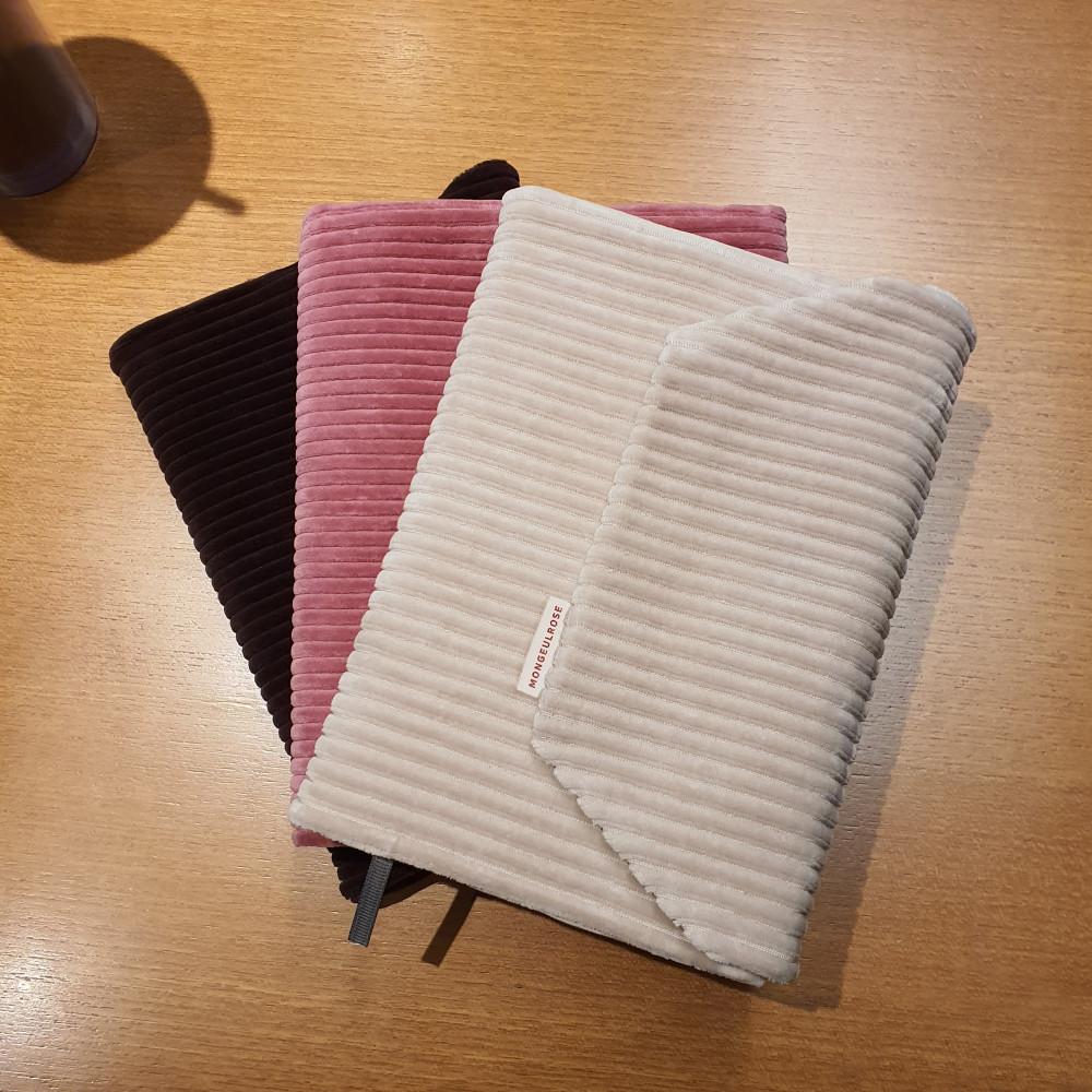 핸드메이드 코듀로이 패브릭 북커버 책커버 (3colors)