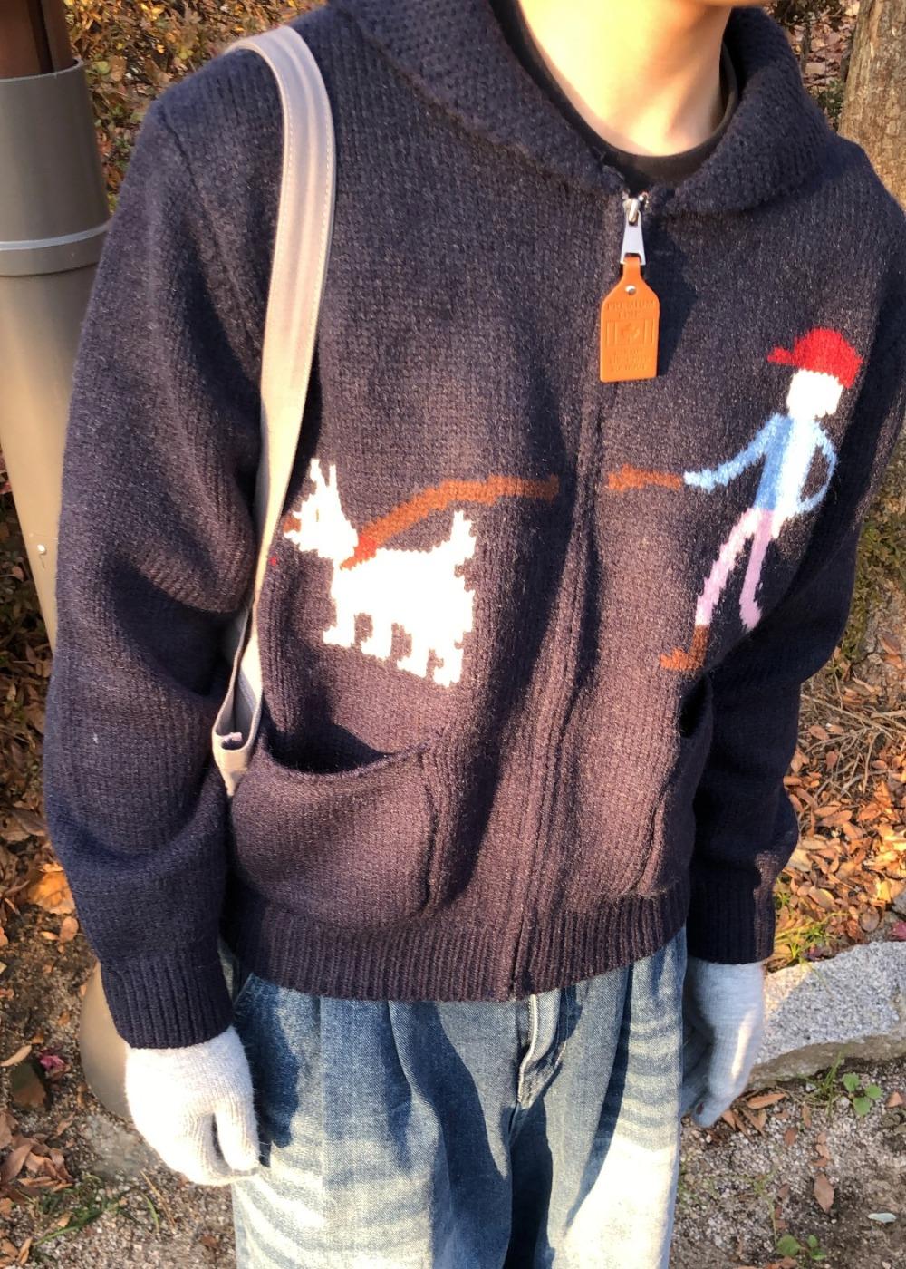 [FREE ORDER] cozy pet life knit jacket