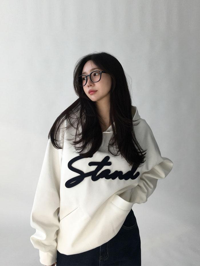 이즘 스탠드 패치 나염 후드 (남녀공용)