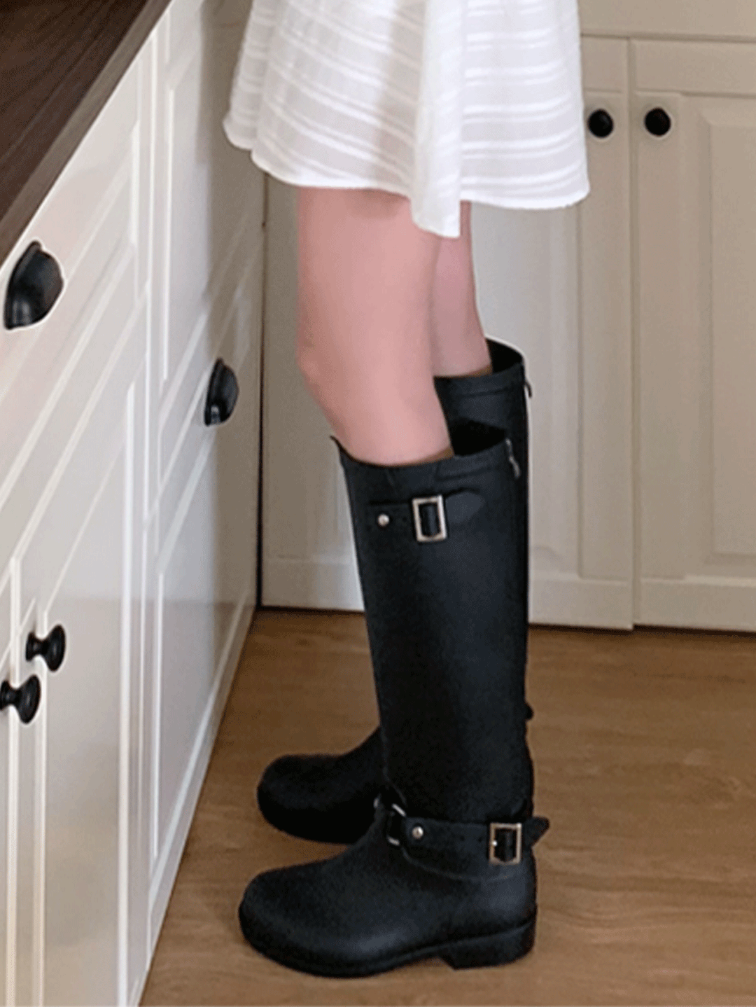 어리틀빗 hey long rain boots (2color)