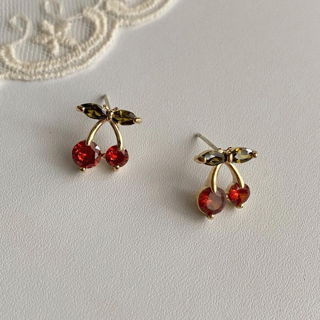chr color cherry vacation earrings earring set