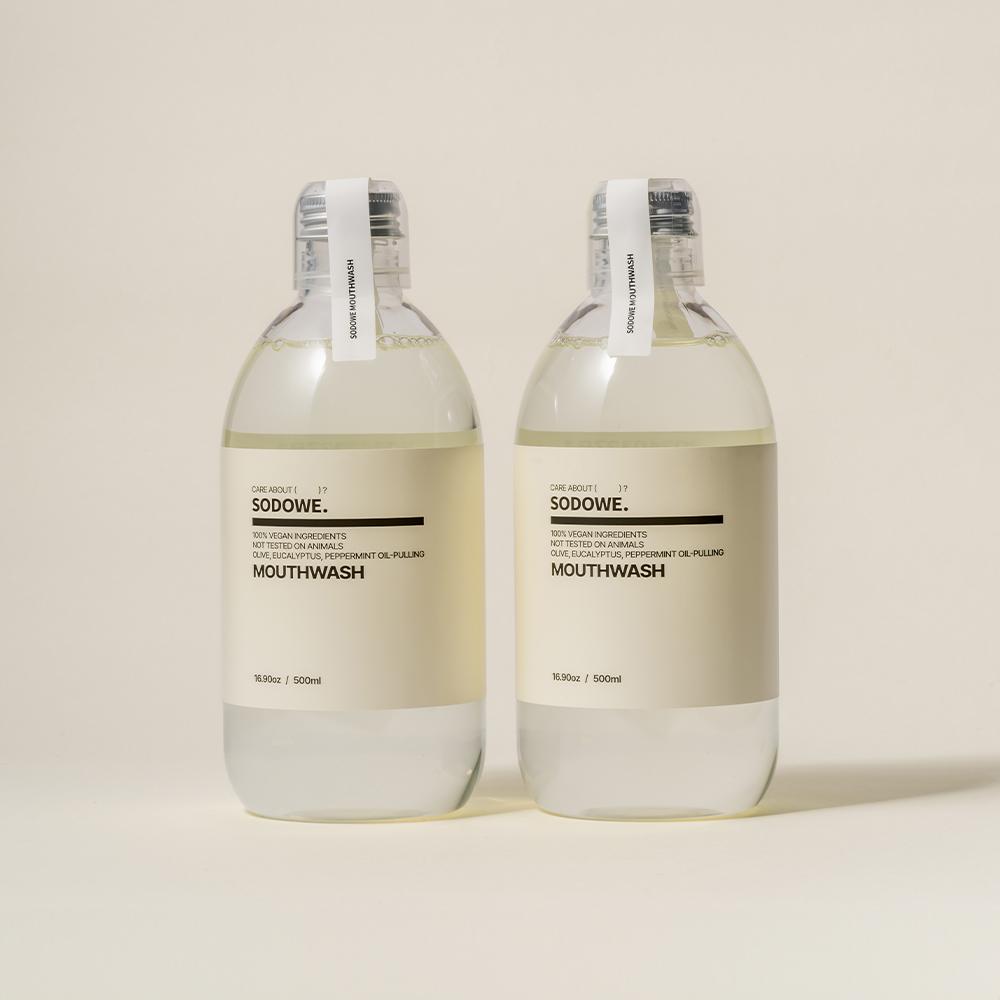 [𝟱𝟱% 𝗢𝗙𝗙] 쏘두위 비건 오일풀링 마우스워시 500ml x 2개