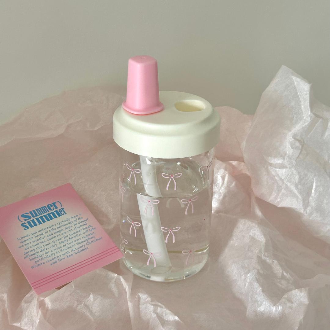RIbbon Pink Tumbler 리본 핑크 미니 텀블러