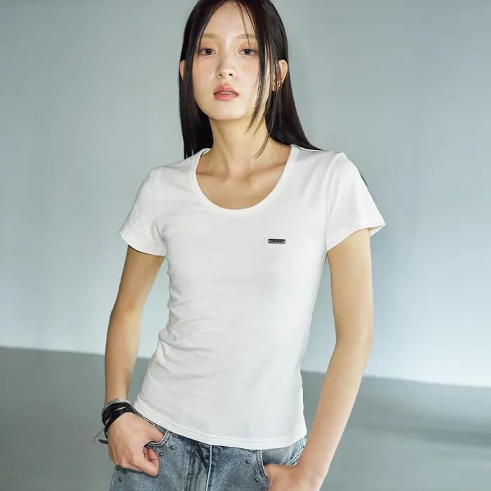 헬레네 그레이버 하프 티셔츠 [화이트]