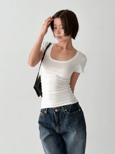 실켓딥유라운드셔링반팔티(캡소매) 시크릿오즈 ozbridge