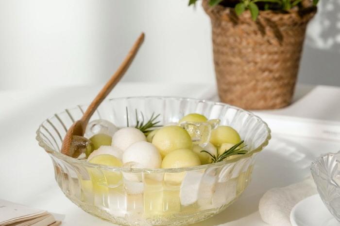 플로르 믹싱 글라스볼 샐러드볼 화채볼 유리볼 대 1100ml