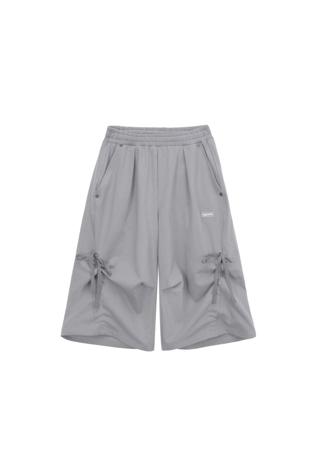 Wide bermuda pants (gray)