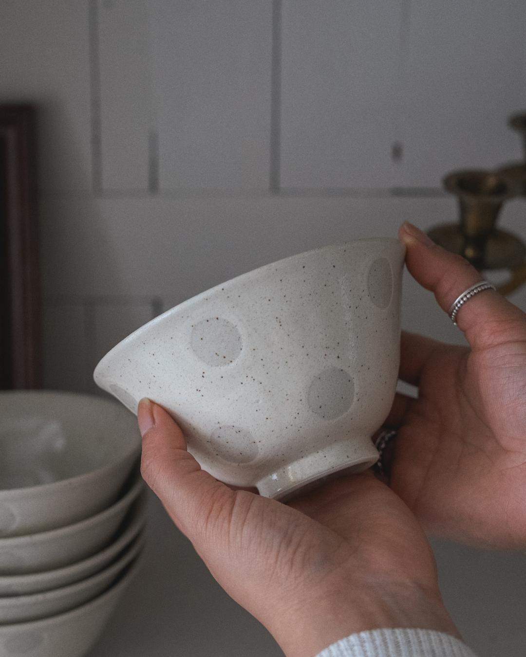 White Mushroom Bowl
