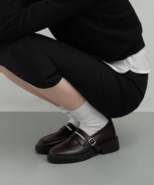 착한구두 🔥직진베스트🩷메리제인 로퍼 데이트룩 하객룩 하객슈즈 졸업식룩 면접룩 통굽로퍼 단화 스트랩로퍼 하객구두 통굽 펠링 LFLTR3g135