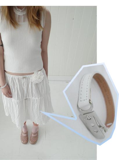 레더 버클 브레이슬릿 (3c)