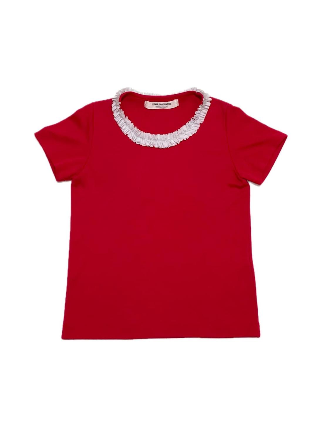 Comme des garcons frill red t shirts | 후루츠패밀리