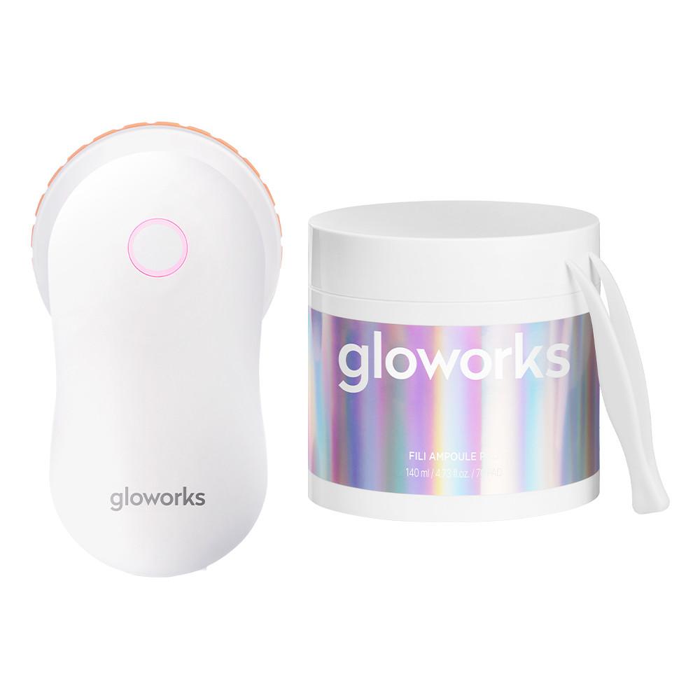 4D 모션 글로우 스킨 부스터 + 글로웍스 필리 앰플 패드 70매 (140ml)