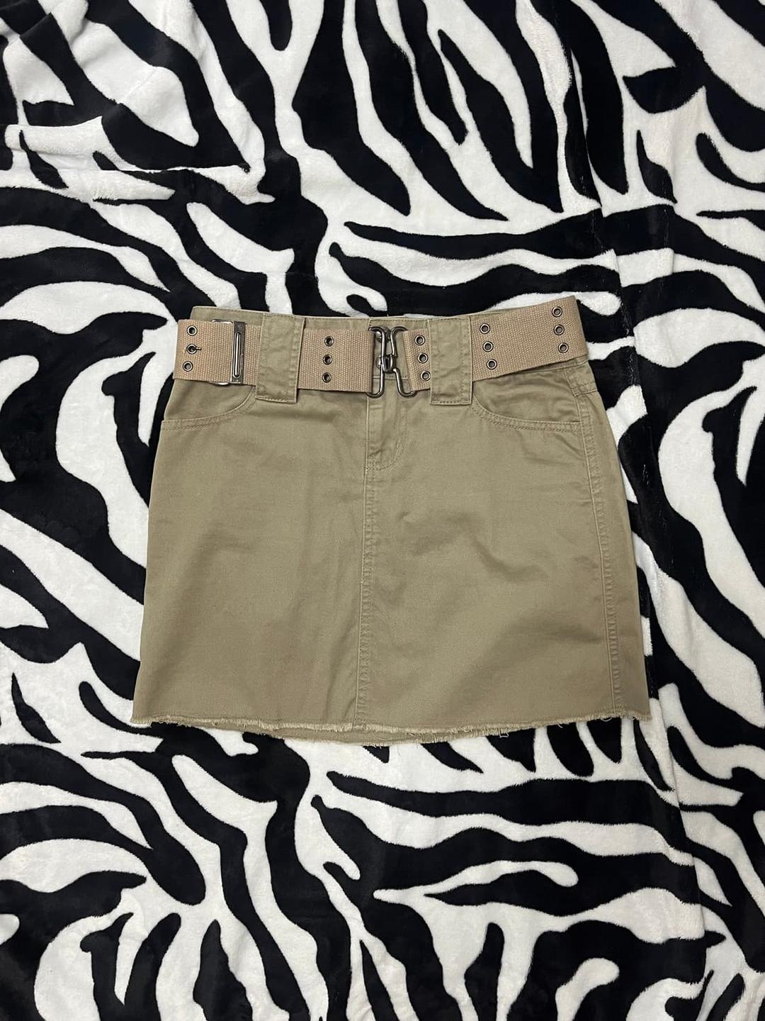 dkny cargo belt mini skirt | 후루츠패밀리