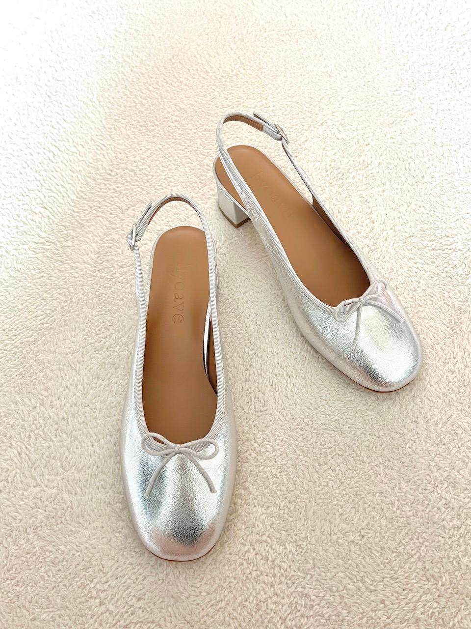 Alexa Slingback Pumps - Silver